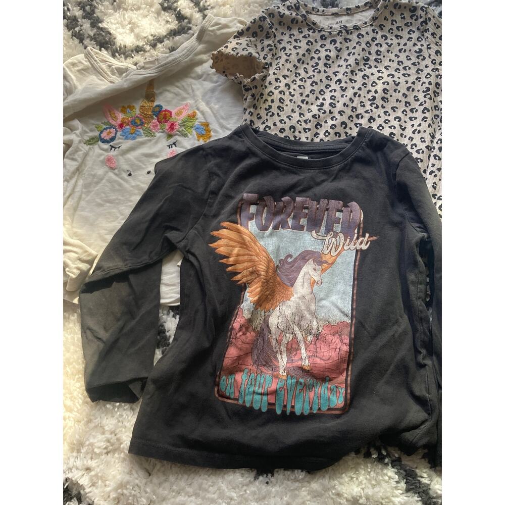 Girls Clothing Lot 9 PIeces ~ Sz 5 6 ~ Skort Shorts Ts Hanna Anderson Zara H&M